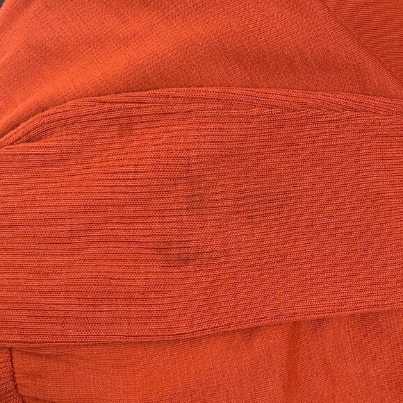 Vintage 1970s Knit Sweater Maxi Dress Ruffle Long Sleeve Boho Bohemian 70s 70's - Picture 7 of 10